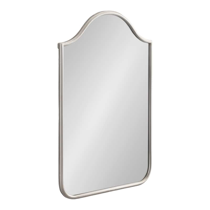 Kate and Laurel Fellows Framed Arch Wall Mirror - 24x36 - Silver