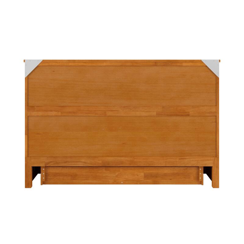 Tucson Murphy Bed Chest with 6" Mattress, Drawer & Built-in Charger