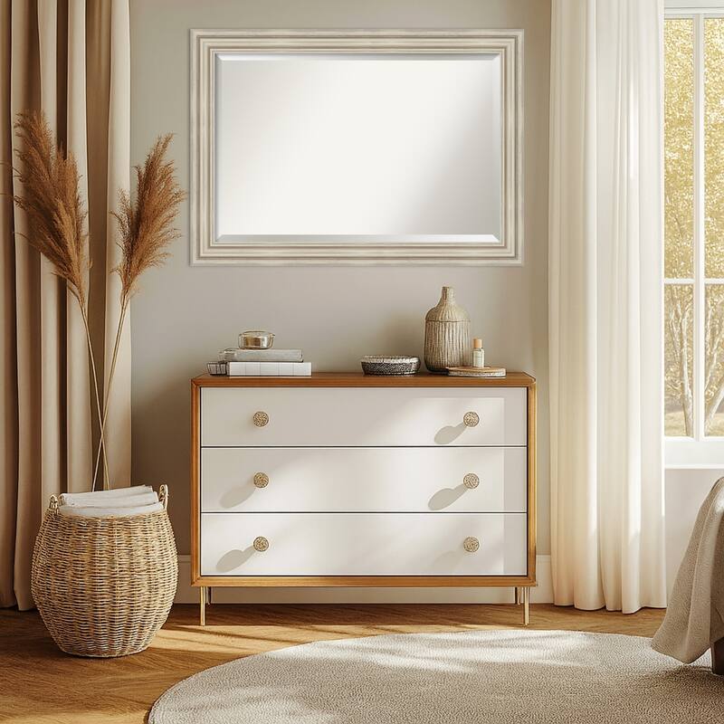 Sierra Beveled Wood Framed Wall Mirror