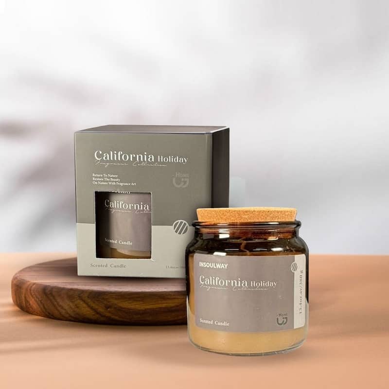 3 oz California Holiday Scented Fancy Candle in Glass Jar