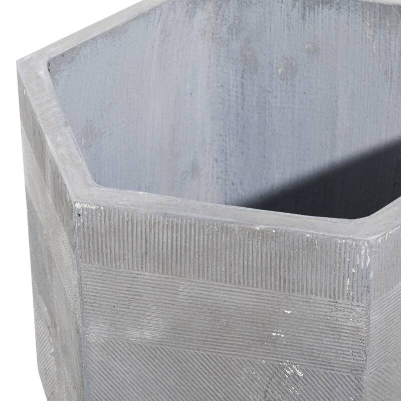 Ceramic Contemporary Planter (Set of 2) - S/2 15", 17"H