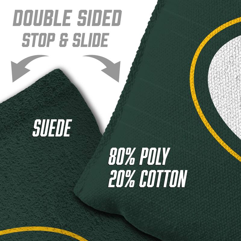 Green Bay Packers NFL Dual Sided Pro Stop & Slide Cornhole Bags