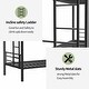 preview thumbnail 27 of 31, Bunk Bed Twin Over Twin Size with Ladder and high Guardrail, Able to Split, Metal Bunk Bed