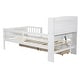 preview thumbnail 10 of 25, Multifunctional Platform Bed with LED Light and Storage Headboard, Twin Size Wooden Bed Frame with 2 Drawers and Guardrail