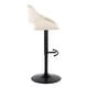 preview thumbnail 114 of 144, Silver Orchid Svellingen Adjustable Bar Stool with Rounded T Footrest - Set of 2