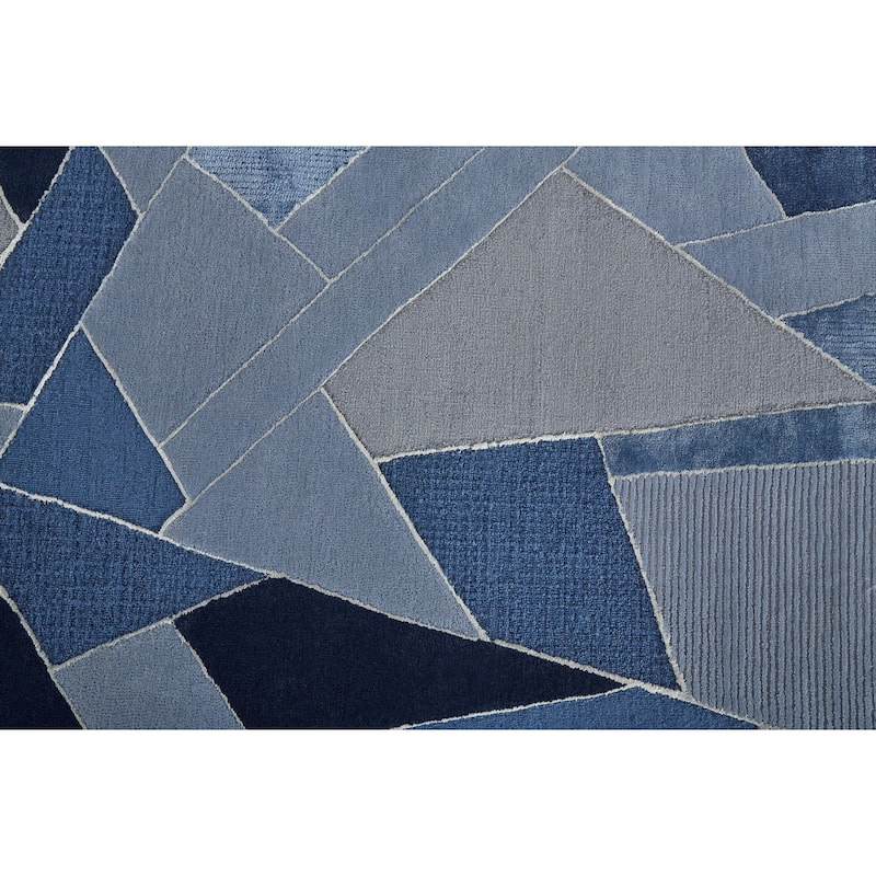 Grand Bazaar Cutlor Hand Tufted Geometric Modern Area Rug
