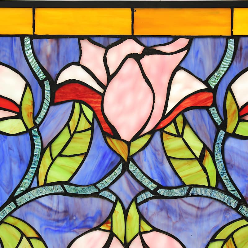 Floral Design Window Panel/ Suncatcher