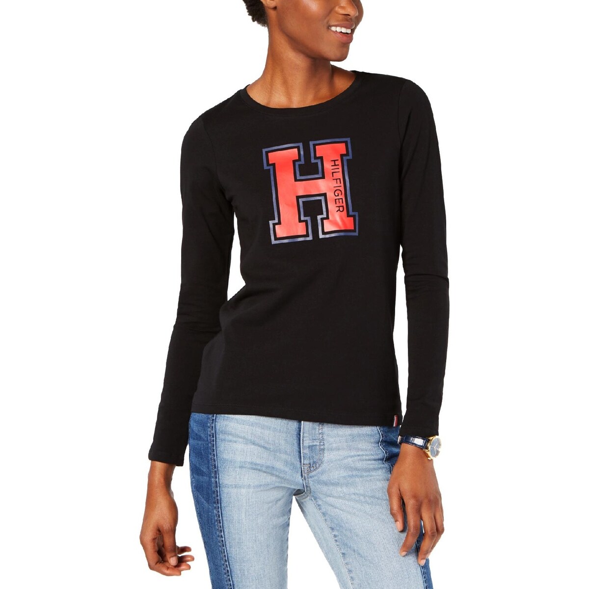 Shop Tommy Hilfiger Sport Womens Logo T Shirt Workout Running L