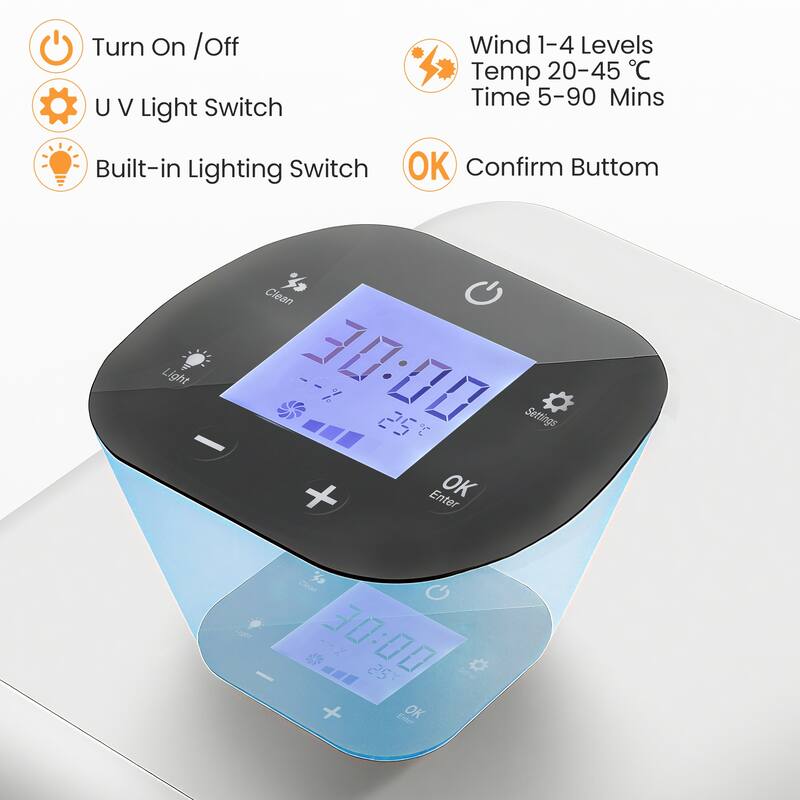 Smart Pet Dryer Box for Cats & Small Dogs - 65L Quiet Dryer with Fast Air Blower