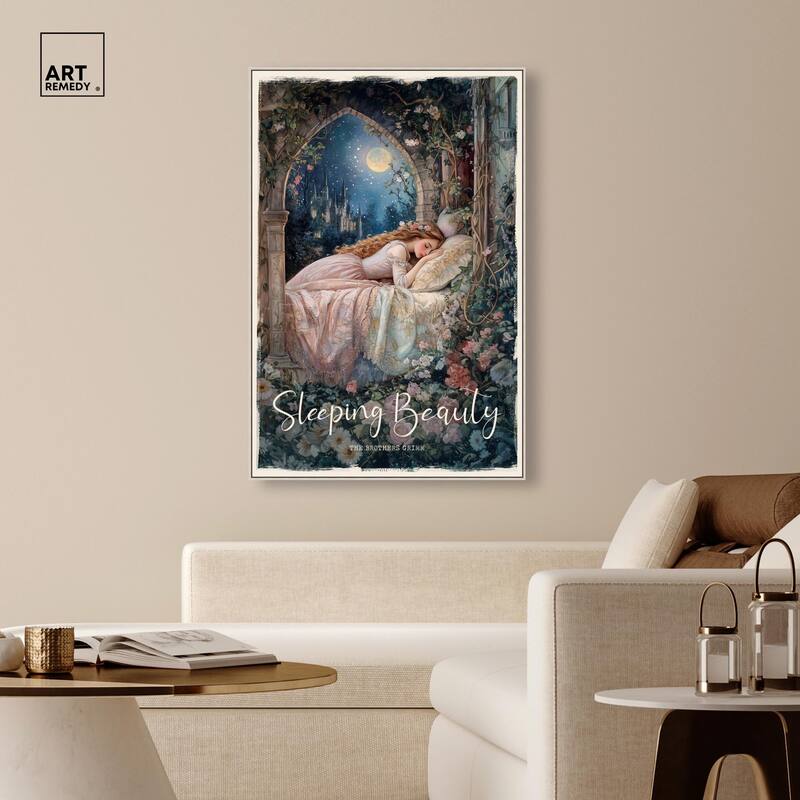 Classic Sleeping Beauty Canvas by Art Remedy
