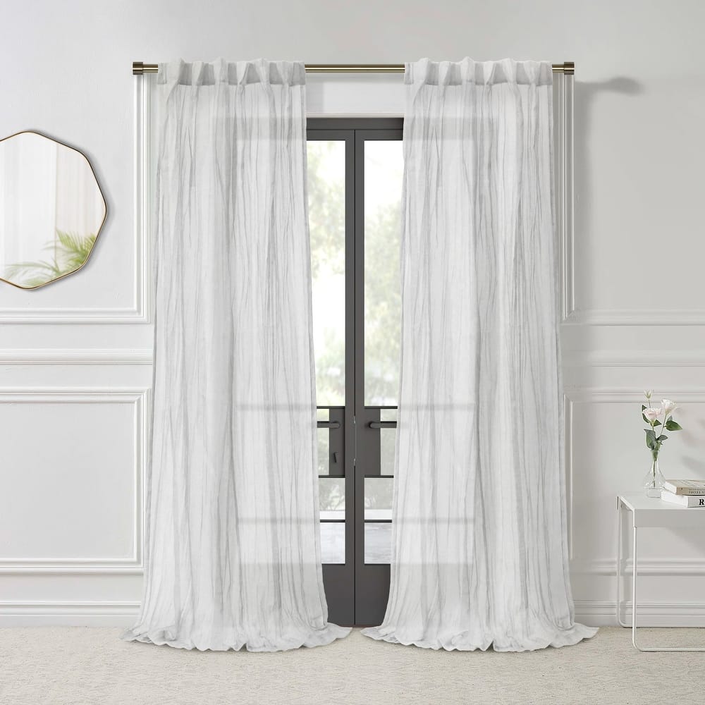 Paloma Sheer Dual Header Curtain Panel