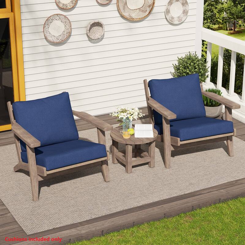 Outdoor Deep Seat Cushion Set Patio Furniture Cushions with Removable Cover for Chair Sofa Couch