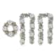 Option Set of 3- 9ft Garland + 24" Wreath