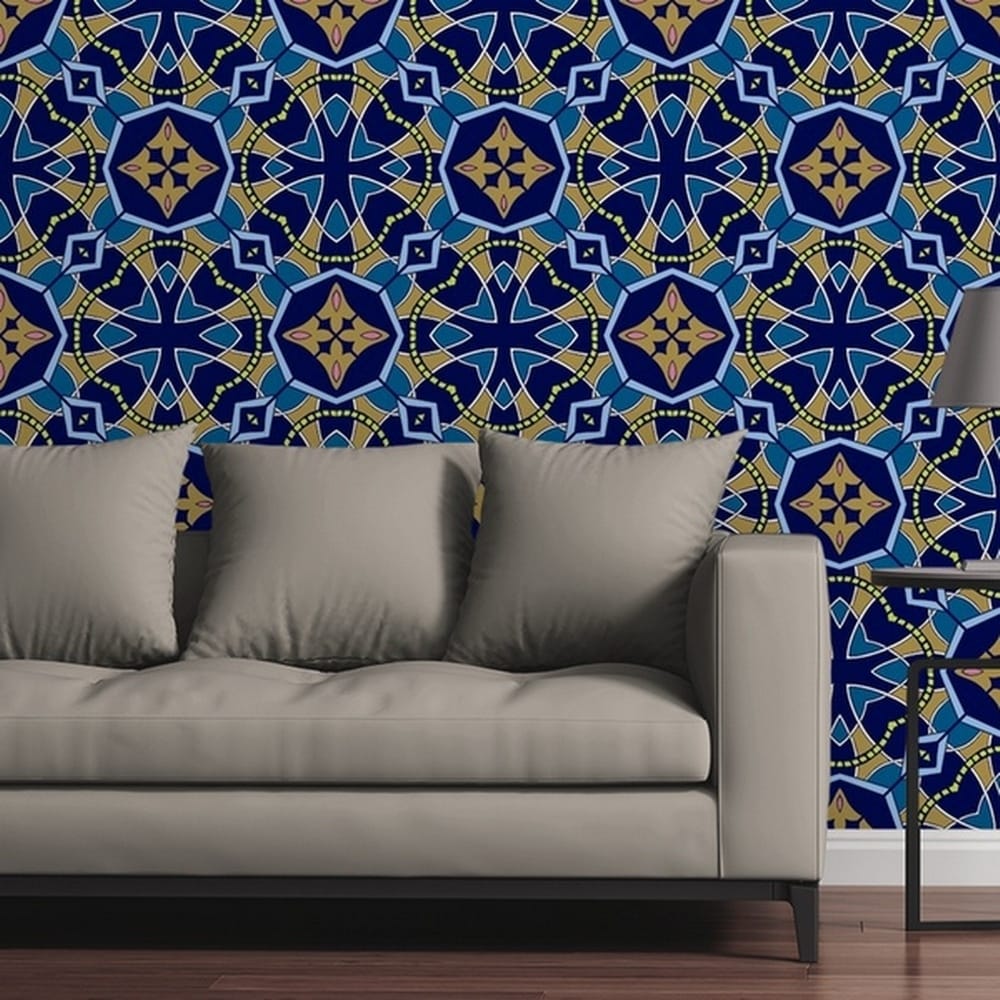 Shop Circle Art Group Removable Wallpaper Tile Moroccan Tile
