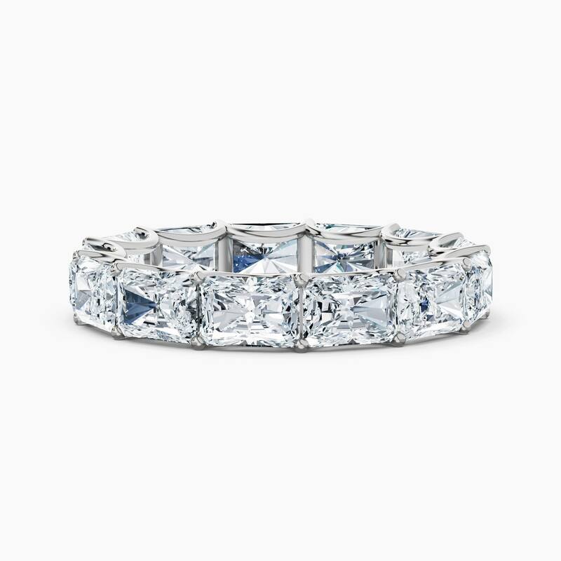 Auriya 14k Gold Radiant East-West Lab Grown Diamond Eternity Band 2.10 - 8.25 ct. tw. (F-G, VS) - 5.20 ct. wt. - 4.5 - White