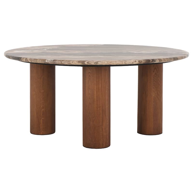 SAFAVIEH Couture Tylee Round Marble Coffee Table - 36"W x 36"D x 16"H