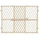 preview thumbnail 1 of 5, Position & Lock Adjustable Wood Baby Gate Natural wood