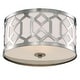 preview thumbnail 1 of 3, Libby Langdon for Crystorama Jennings 3 Light Polished Nickel Ceiling Mount - 16.25'' W x 8.75'' H 16.25'' W x 8.75'' H