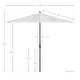 preview thumbnail 11 of 143, North Bend 9-foot Round Auto-tilt, Bronze Finish, Sunbrella Patio Umbrella by Havenside Home