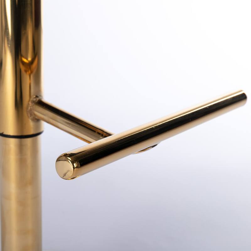 GDF Studio - Riveton Modern PU Upholstered Swivel Bar Stools with Adjustable Height and Tufted Back, Chrome Base (Set of 2)