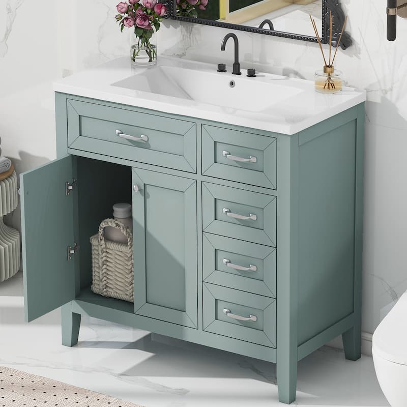 36" Bathroom Vanity with Sink Combo