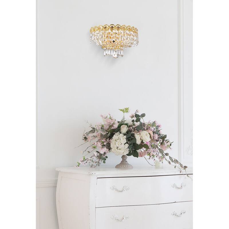 Elegant Lighting V1900W12/RC Century 2 Light 6" Tall Wall Sconce with