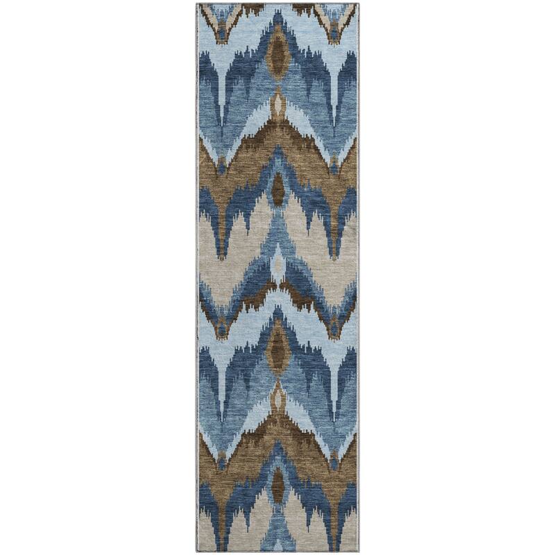 Premium Washable Super Soft Modern Ikat Mayfield Rug