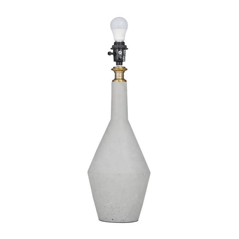 Cement Stone Table Lamp - Gray - Roche River Decor - 16"W x 16"L x 30"H