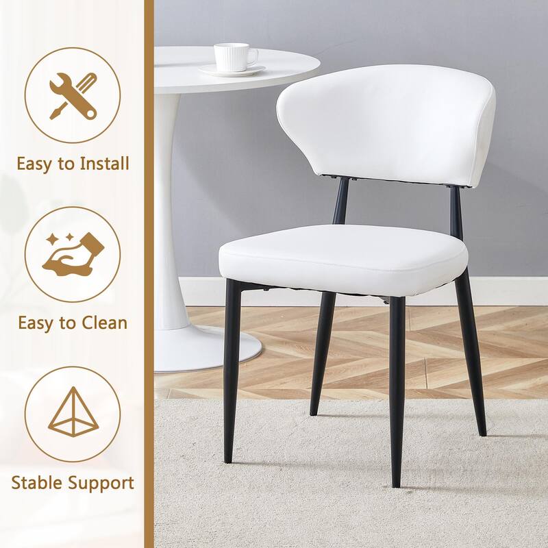 5-Piece Dining Table Set, 42" Modern Round Table with Lower Shelf, 4 Chairs, Minimalist Dining Table and Chairs Set for 4