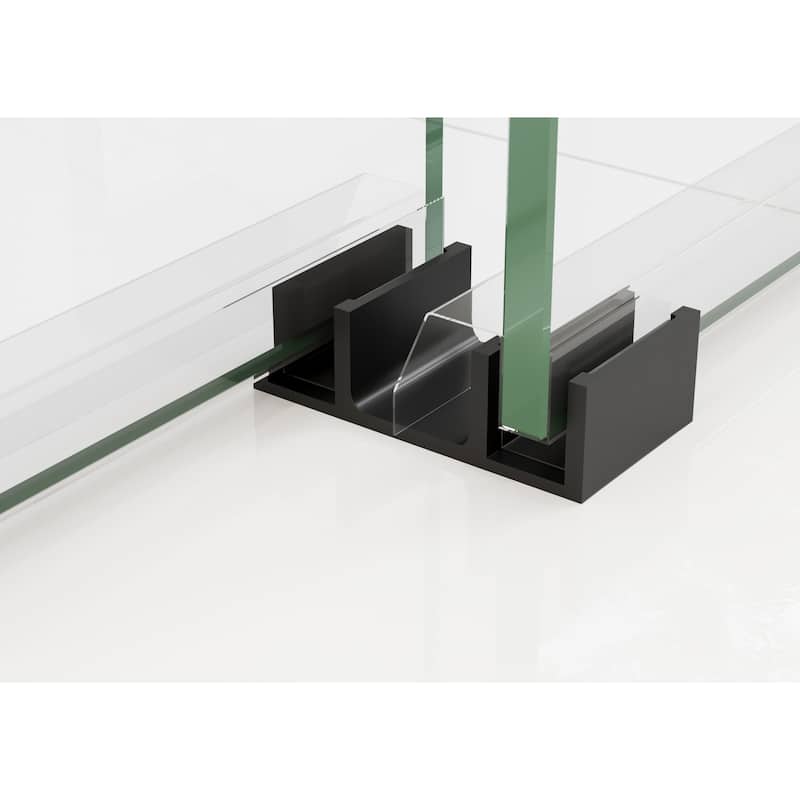 Polaris 60 in. x 78 in. Fully Frameless Glass Sliding Bypass Shower Doors with Square Hardware