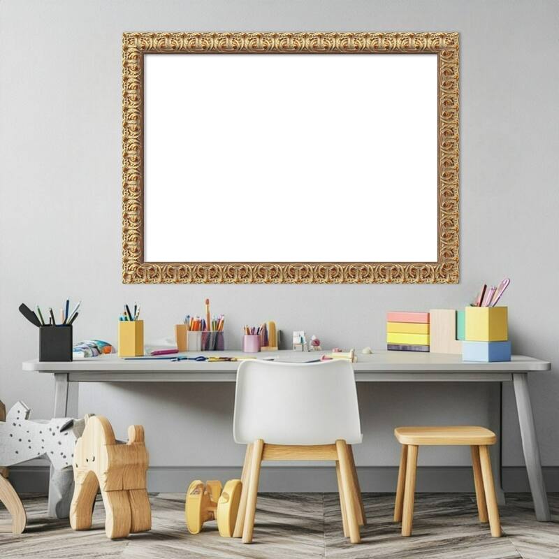 Amanti Art Florentine Gold Framed Dry Erase Magnetic Board