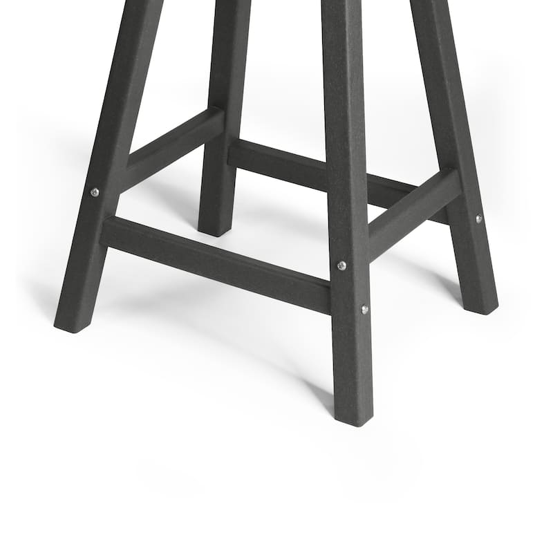 Laguna Hdpe All Weather Outdoor Patio 24" Saddle Seat Counter Stool