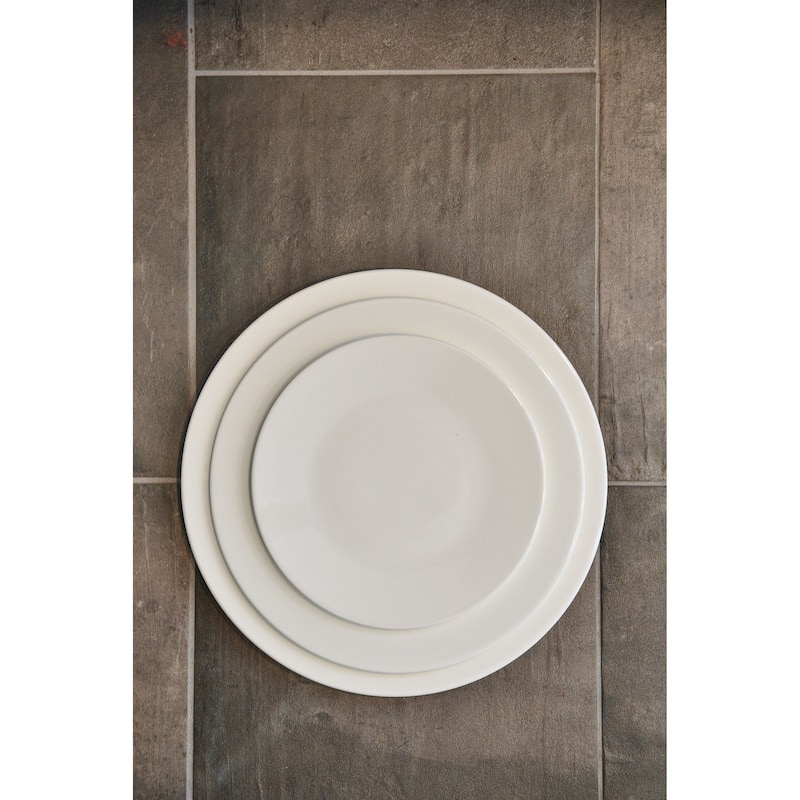 Extreme White Round Salad Plate 8.25" Set /6