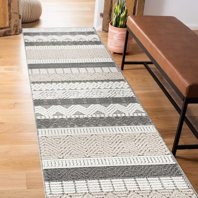 Marbella Contemporary Boho Indoor/Outdoor Area Rug