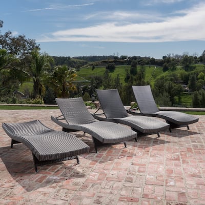 Outdoor Wicker Lounge Chairs (Set of 4) by Havenside Home
