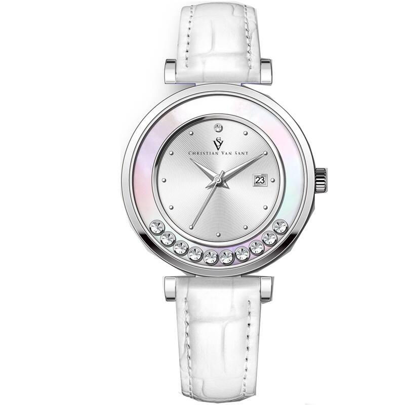 Christian Van Sant Women's Bria Silver Dial Watch - CV3811 - 6 (36)