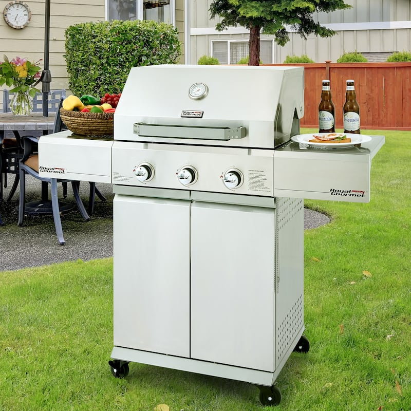 Royal Gourmet SG3002S Premium Stainless Steel 3-Burner Gas Grill