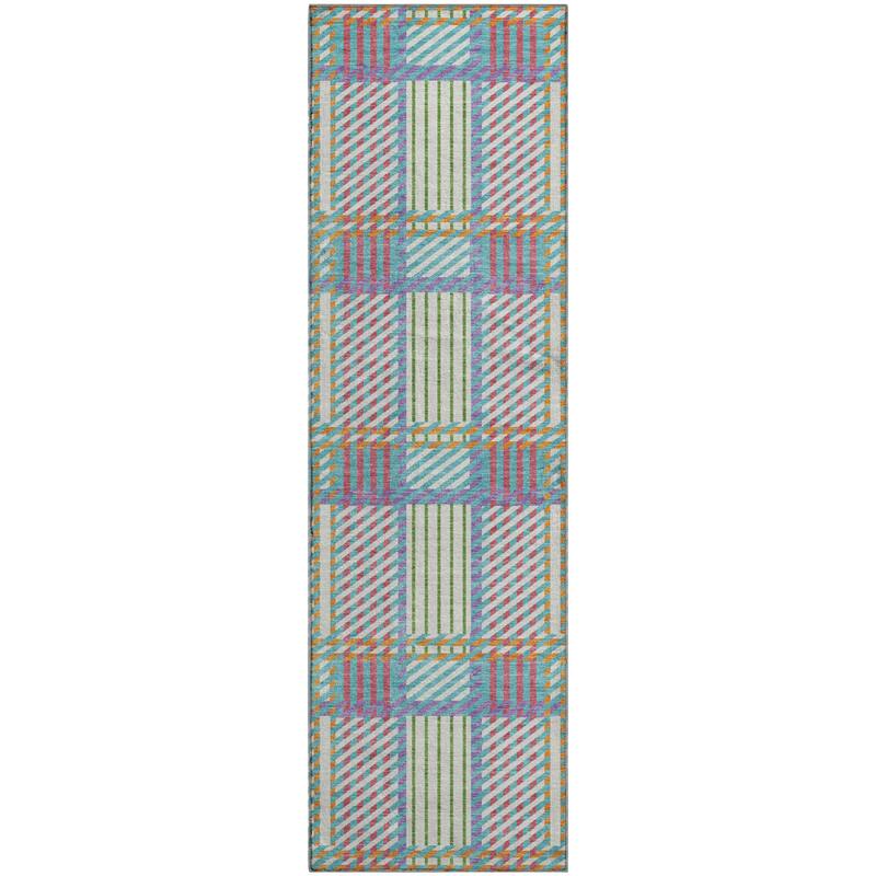 Premium Washable Super Soft Modern Plaid Mayfield Rug