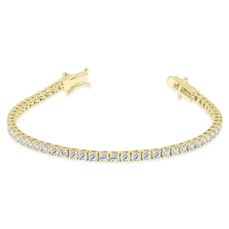 Marquee 5 Carat TW Diamond Tennis Bracelet in 14K Yellow Gold
