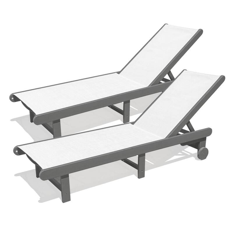 Venice HDPE Chaise Lounge, Set of 2 - Set of 2