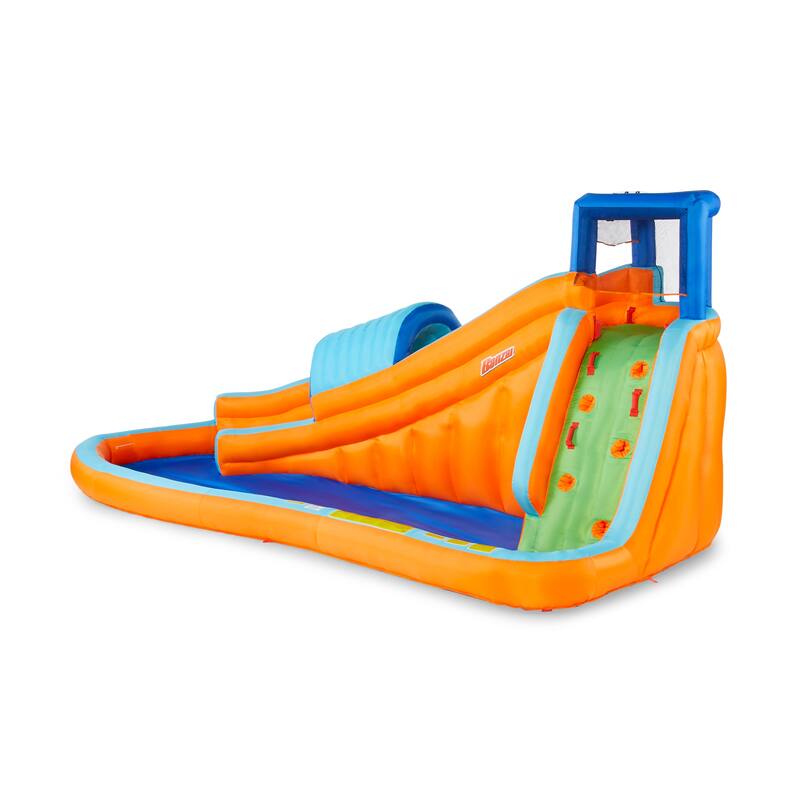 Banzai Surf Rider Kids Inflatable Outdoor Backyard Aqua Water Slide Splash Park - 55.1
