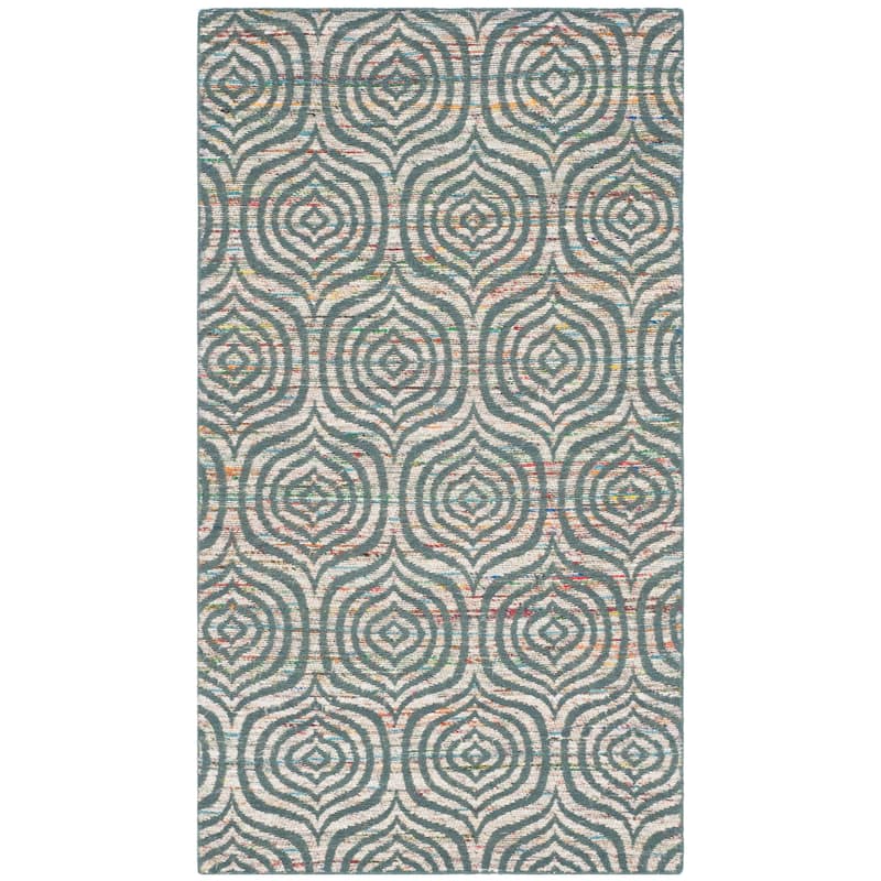SAFAVIEH Handmade Straw Patch Chanel Modern Wool Rug