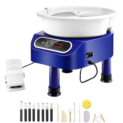 Pottery Wheel, 10 inch Pottery Forming Machine, 350W Electric Wheel for Pottery with Foot Pedal and LCD Touch Screen - 10 inch