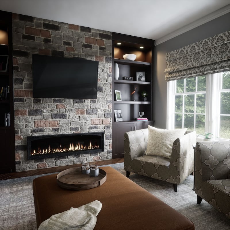 EverStone Cobblestone Faux Stone Panel, 48"W x 23 3/4"H x 1 1/8"D