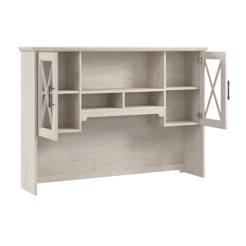 Lennox 60W Farmhouse Hutch for Desk and Buffet by Bush Furniture