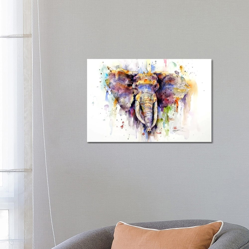 iCanvas "Elephant" by Dean Crouser Canvas Print