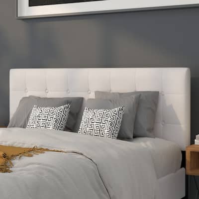 Button Tufted Upholstered Headboard