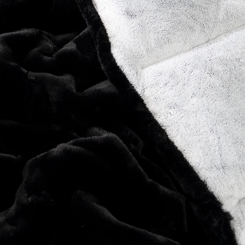 Chunky Panda Orca Bunny - Coma Inducer® Comforter Set - USA Lightweight Filled - Frosted Black