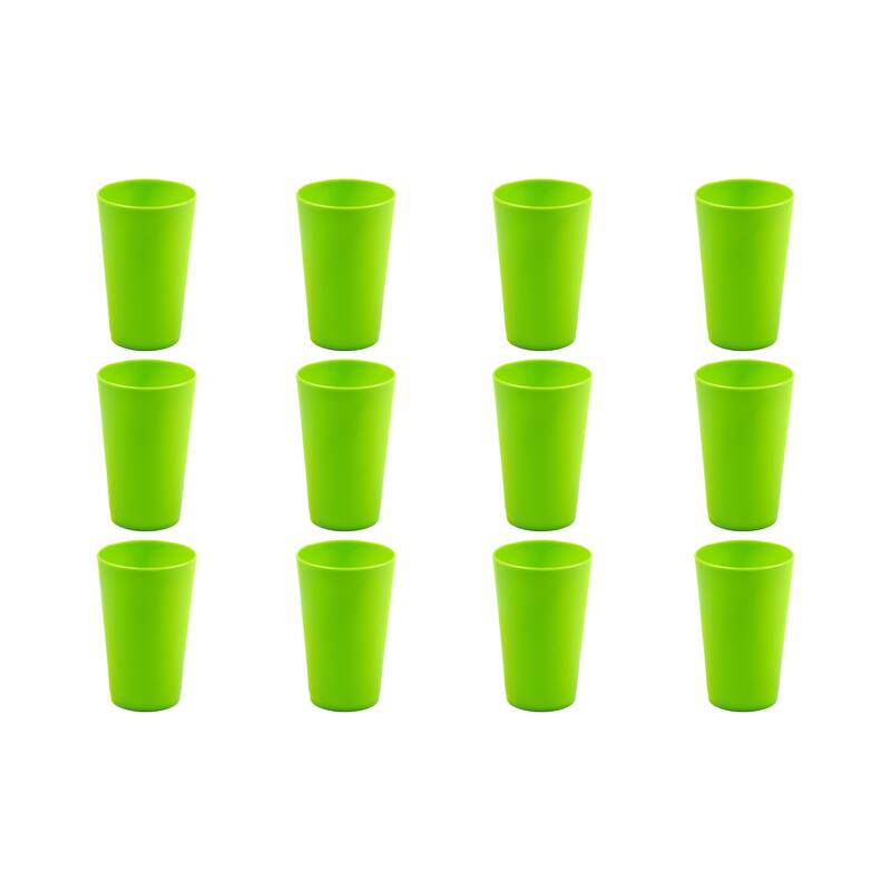 Break-Resistant Plastic Cups 10oz, Reusable Design