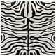 preview thumbnail 5 of 11, SAFAVIEH Handmade Soho Melie Zebra Pattern New Zealand Wool Area Rug 6' Square - Black/White - Square